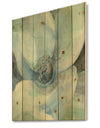 Watercolor Moonlight Magnolia II - Farmhouse Print on Natural Pine Wood