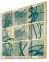 Underwater collage - Modern & Transitional Print on Natural Pine Wood