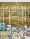 Aspens Neutral Forest - Traditional Print on Natural Pine Wood