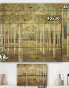Aspens Neutral Forest - Traditional Print on Natural Pine Wood
