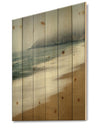 Gray Whale Cove - Nautical & Coastal Print on Natural Pine Wood
