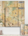 Magnolias in White I - Cabin & Lodge Print on Natural Pine Wood