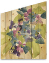 Spring Bouquet I - Traditional Print on Natural Pine Wood