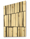minimalist black and white I - Transitional Print on Natural Pine Wood