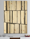 minimalist black and white I - Transitional Print on Natural Pine Wood