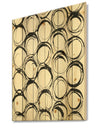 minimalist black and white II - Transitional Print on Natural Pine Wood