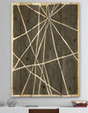 Minimalist Graphics II - Transitional Print on Natural Pine Wood