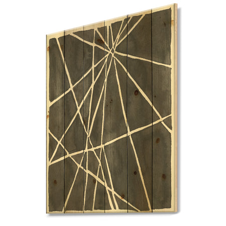 Minimalist Graphics II - Transitional Print on Natural Pine Wood