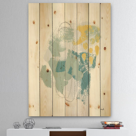 Hopeful II - Modern Farmhouse Print on Natural Pine Wood