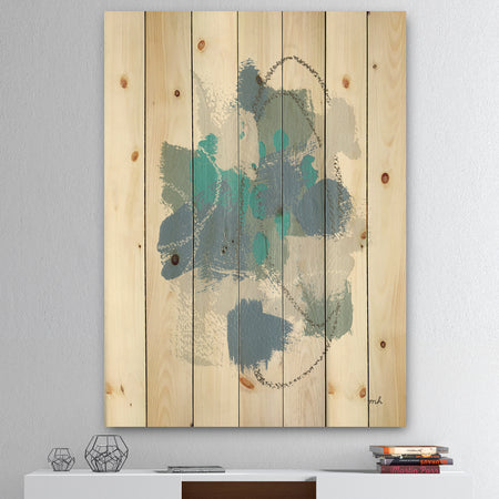 Hopeful III - Modern Farmhouse Print on Natural Pine Wood
