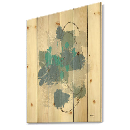 Hopeful III - Modern Farmhouse Print on Natural Pine Wood