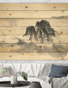 Ocean Waves - Lake House Print on Natural Pine Wood