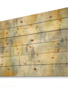 Summer Shower - Traditional Print on Natural Pine Wood