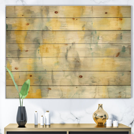 Summer Shower - Traditional Print on Natural Pine Wood