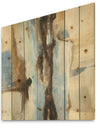 River Run I - Modern & Contemporary Print on Natural Pine Wood