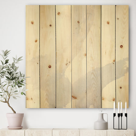 minimal geometric Zen III - Transitional Print on Natural Pine Wood