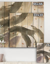 minimal geometric Gesture III - Transitional Print on Natural Pine Wood