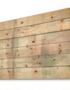 Intersect II Grey - Pink Modern Print on Natural Pine Wood