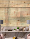 Intersect II Grey - Pink Modern Print on Natural Pine Wood