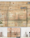 Intersect II Grey - Pink Modern Print on Natural Pine Wood