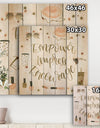 Glam Pink Ladies V - Fashion Print on Natural Pine Wood
