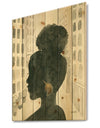 Glam Pink Ladies II - Fashion Print on Natural Pine Wood
