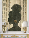 Glam Pink Ladies II - Fashion Print on Natural Pine Wood