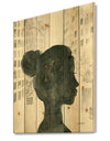 Glam Pink Ladies I - Fashion Print on Natural Pine Wood