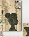 Glam Pink Ladies I - Fashion Print on Natural Pine Wood