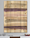 Shape of Glam Purple - Shabby Chic Print on Natural Pine Wood