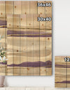 Shape of Glam Purple III - Shabby Chic Print on Natural Pine Wood