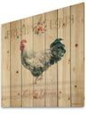 Wood Farm Roaster III - Farmhouse Print on Natural Pine Wood