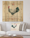 Wood Farm Roaster III - Farmhouse Print on Natural Pine Wood