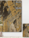 Marble Gold and Black - Modern & Contemporary Print on Natural Pine Wood