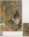 Marble Gold and Black II - Modern & Contemporary Print on Natural Pine Wood
