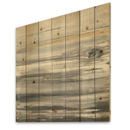 watercolor colorfields II - Glam Print on Natural Pine Wood
