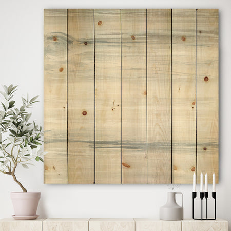 watercolor colorfields I - Glam Print on Natural Pine Wood