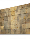Gold Square Watercolor - Glam Print on Natural Pine Wood