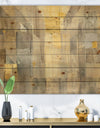 Gold Square Watercolor - Glam Print on Natural Pine Wood