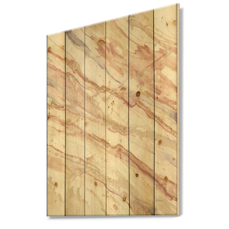 Copper Dreams watercolor - Sleek & Chic Modern Print on Natural Pine Wood