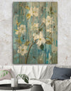 Pastel Magnolia I - Floral & Botanical Print on Natural Pine Wood