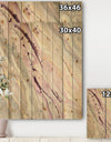 Shaby Pink Marble - Sleek & Chic Modern Print on Natural Pine Wood