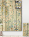 Watercolor mandalas III - Floral & Botanical Print on Natural Pine Wood