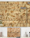 Copper Branches Composition - Lake House Print on Natural Pine Wood