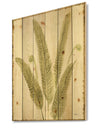 Simple Forest II - Floral & Botanical Print on Natural Pine Wood