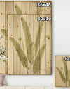 Simple Forest II - Floral & Botanical Print on Natural Pine Wood