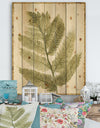 Simple Forest I - Floral & Botanical Print on Natural Pine Wood