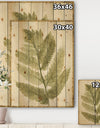 Simple Forest I - Floral & Botanical Print on Natural Pine Wood