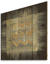 Galm Abstract I - Transitional Print on Natural Pine Wood