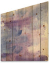 Watercolor Purple Haze II - Modern & Contemporary Print on Natural Pine Wood